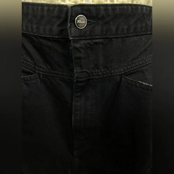 Khaite Preen Denim High Rise Wide Leg Denim Jeans in Black - Size 32 retail $680 - Picture 16 of 16